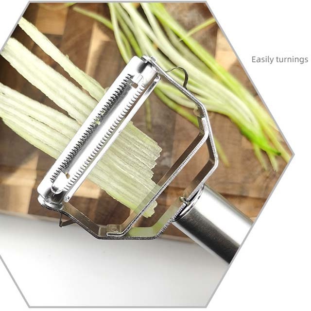 Custom Kitchen Gadgets 2024 Stainless Steel Fruit Potato Peeler Julienne Peeler Vegetable Peeler