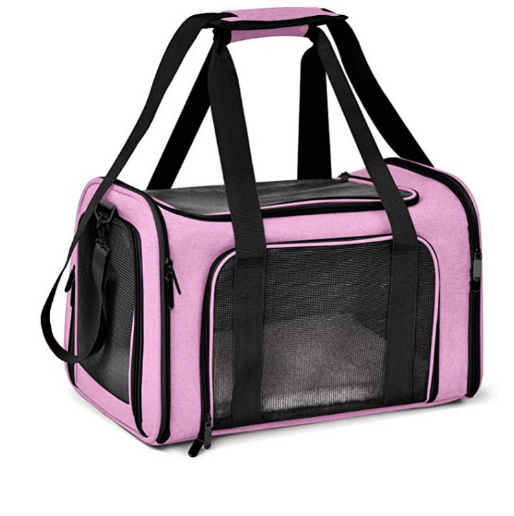 Best Seller Portable Cat Carrier Airline Approved Soft Foldable Dog Carrier Bag Collapsible Pet Carrier