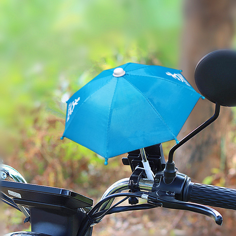 Custom Logo Promotional Mini Cell Phone Umbrella Waterproof Motorcycle Mini Umbrella