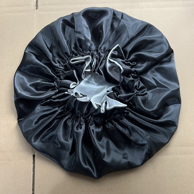 Custom Double Layer Satin Hair Designers Bonnets