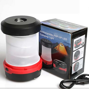 Pinbo Camping Collapsible Solar Lantern with Power Bank