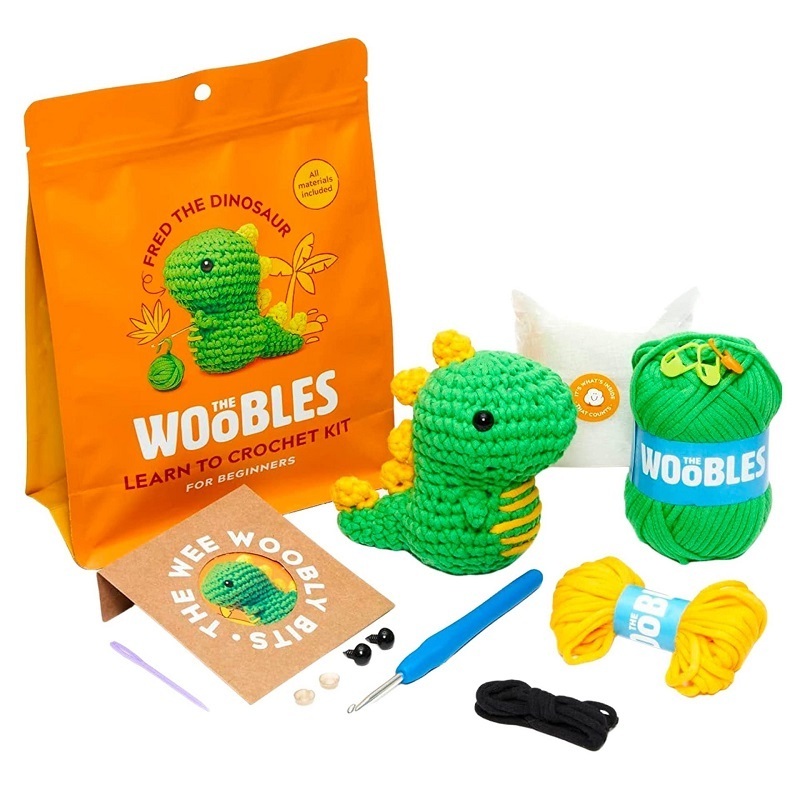 Custom Stuffed DIY Craft Animal Knitting Sets Beginners Crochet Kit Animal for Adults and Kids