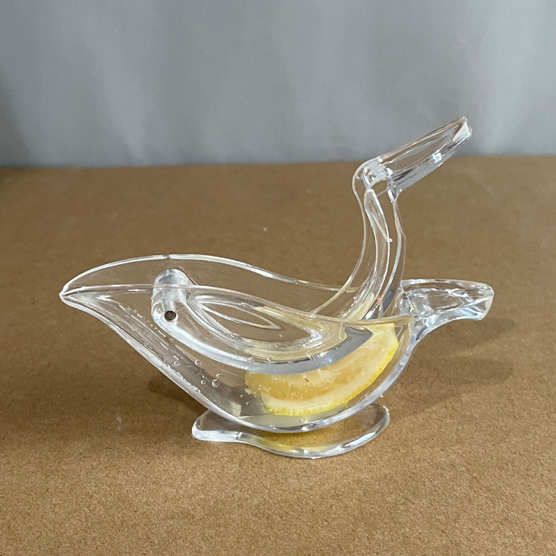 Hot Sale Glass Acrylic Crystal Press Lime Juicer Kitchen Tools Dinner Plate Elegance Press Art Bird Lemon Squeezers