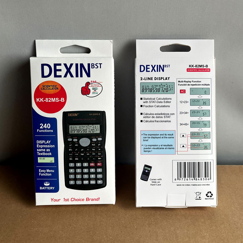 DEXIN School Examination 12 Digits 240 Functions Student Calculator Electronic Advanced Mathematics Scientific Calculator