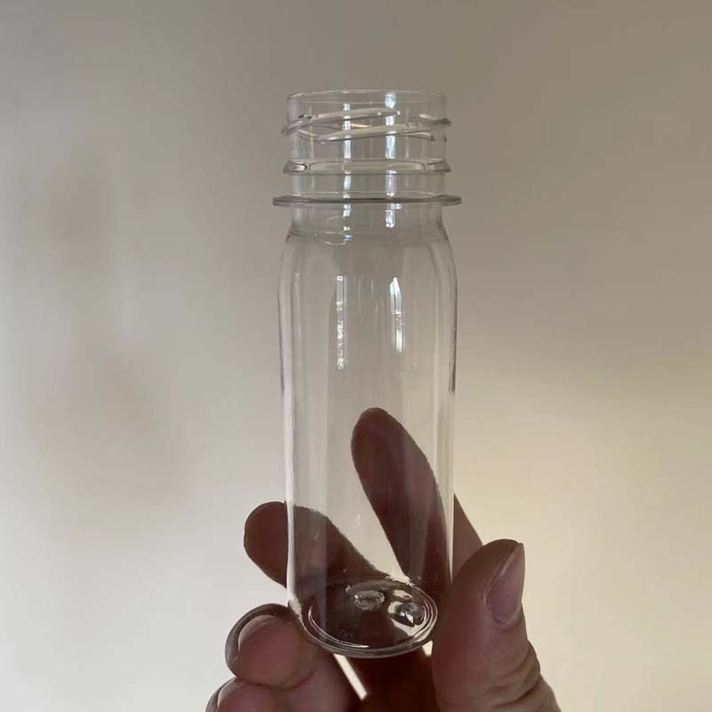 60ml Round Square PET Mini 2oz Juice bottle Shot Glass Plastic Bottles For Berevage Clear Small Juice 2oz Bottles With Cap