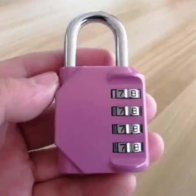 Promotional Travel Luggage Padlock Gym Lock 4 Digital Combination Lockers For Gym Padlock