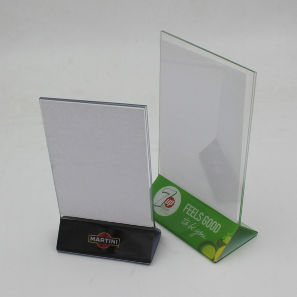 Custom Restaurant Plastic Acrylic Table Stand Menu Holder