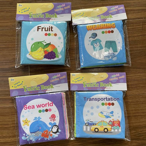 Top Seller Early Education Book Washable Baby Fabric Book Soft Baby Cloth Book for Kids