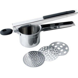 Stainless Steel Potato Ricer And Masher With 3 Ricing Discs For Baby Food Strainer Fruit Masher And Food Press