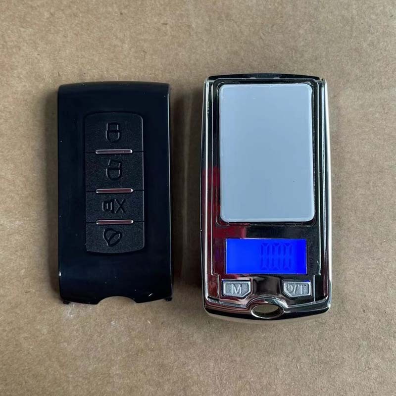 Custom Logo Mini Portable Gram Electronic Scale with Ring Keychain Mini Car Key Shape Digital Pocket Scale