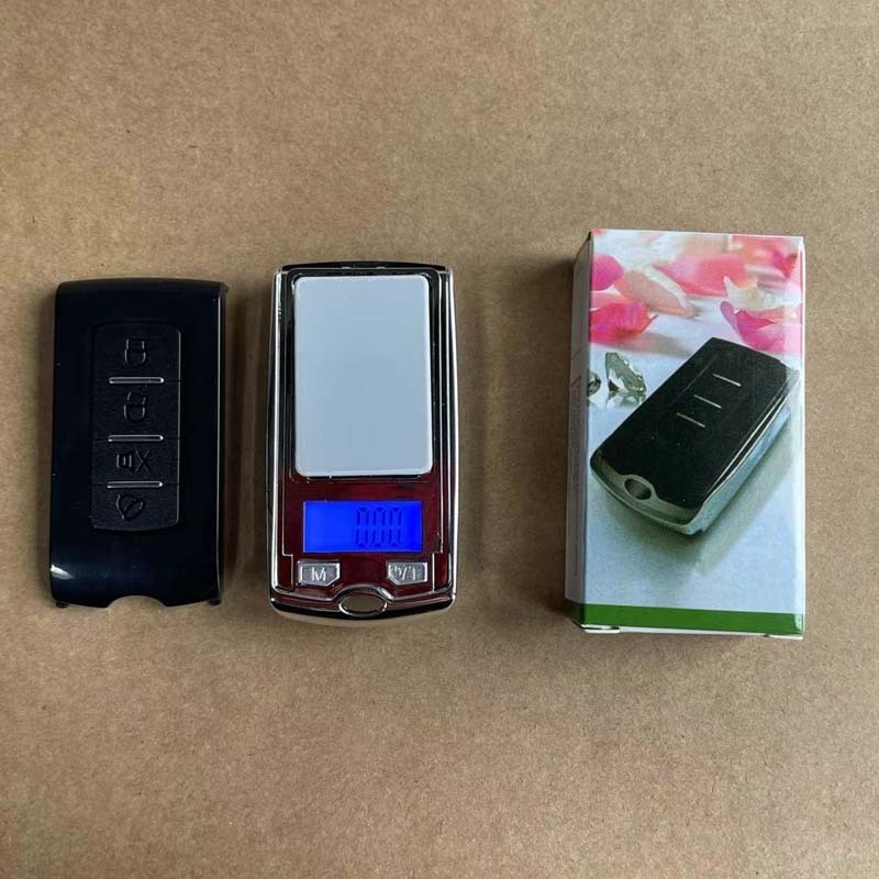 Custom Logo Mini Portable Gram Electronic Scale with Ring Keychain Mini Car Key Shape Digital Pocket Scale