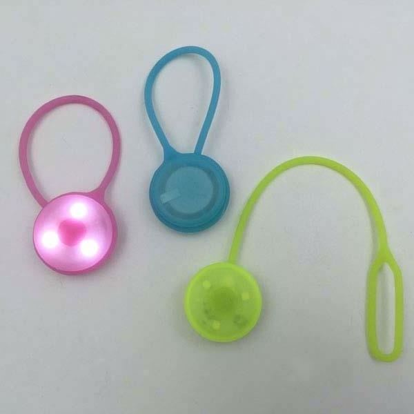 Blinking Led Silicone Pocket Mini Purse Bag Light with String