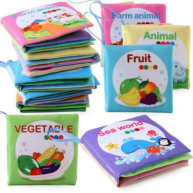 Top Seller Early Education Book Washable Baby Fabric Book Soft Baby Cloth Book for Kids