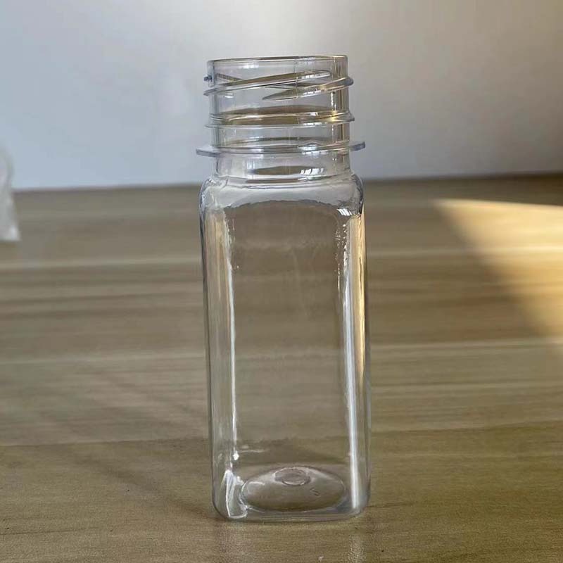 60ml Round Square PET Mini 2oz Juice bottle Shot Glass Plastic Bottles For Berevage Clear Small Juice 2oz Bottles With Cap