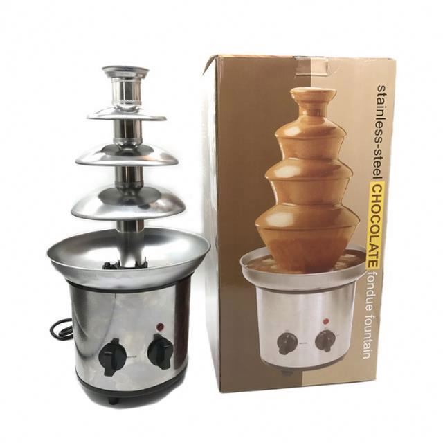 Economic Home 4 Tiers Cheap 110v 220V Stainless Steel Electric 4-layer Chocolate Fountain for Party Restaurant