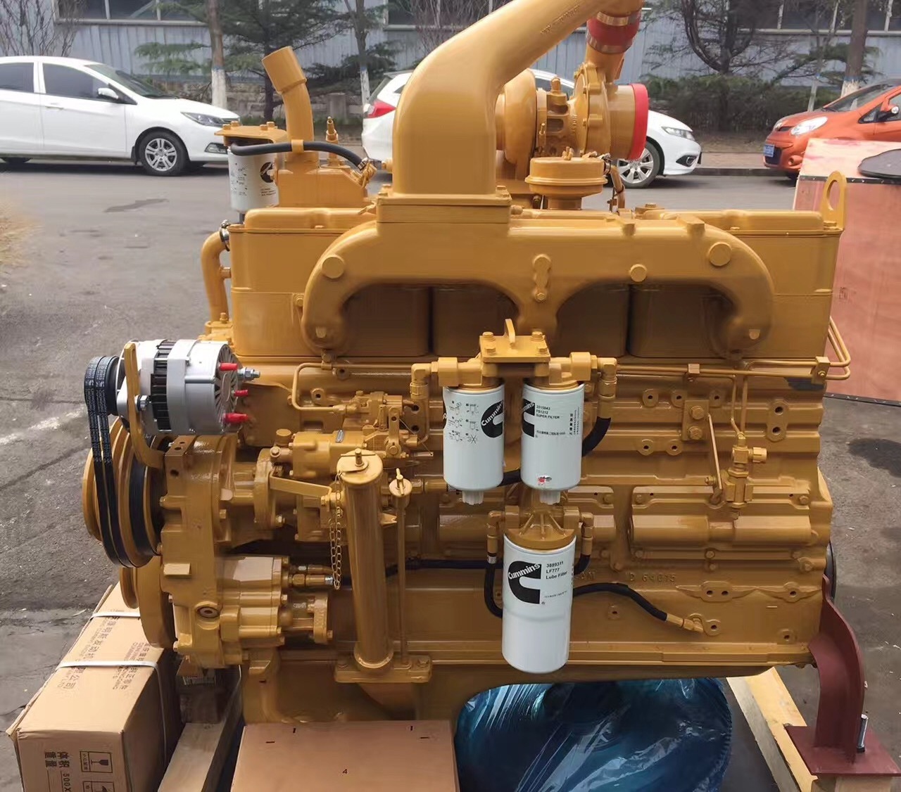 Genuine 280hp cum mins NTA855-C280 complete diesel engine for shantui sd22 bulldozer construction machinery