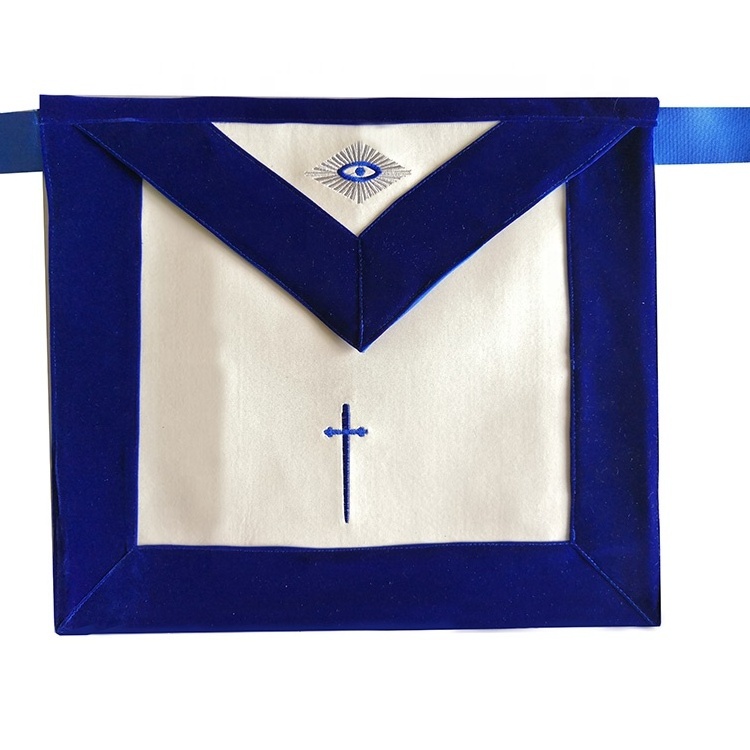 Wholesale Hand Embroidered Masonic Regalia Apron,Masonic Master Mason Apron