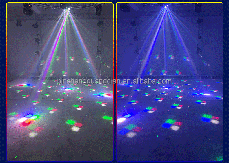 New Mini 4 Arms Beam Bees' Eye Strobe Laser Light 80W 4 In 1 Led Moving Head Light For Dj Disco Party Stage Show