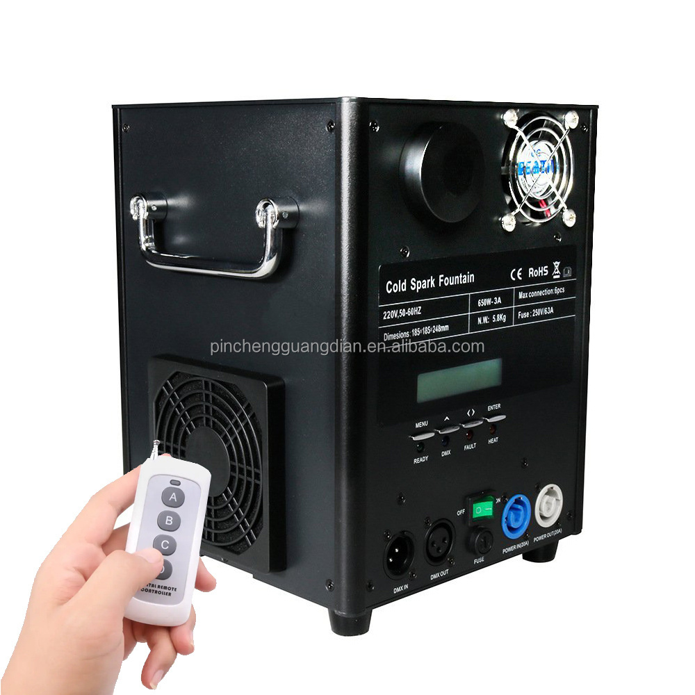 Hot Sale 650W Stage Electronic Flower Spray Machine Dmx Remote Control Wedding Electric Sparklers Fireworks