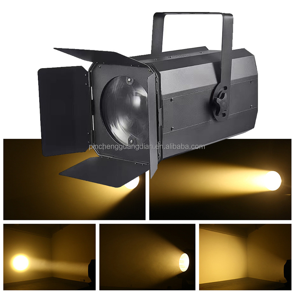 Factory Price 200W 2In1 Cob Led Par Spot Light Zoom Fresnel Spotlight For Studio Theater Wedding