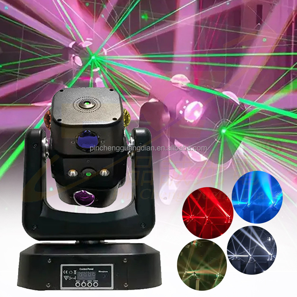 Factory New Style LED Arm Wind Fire Wheel lamp Red Green Laser LED Moving Head Lights  Party Lights Laser stage lamps Disco