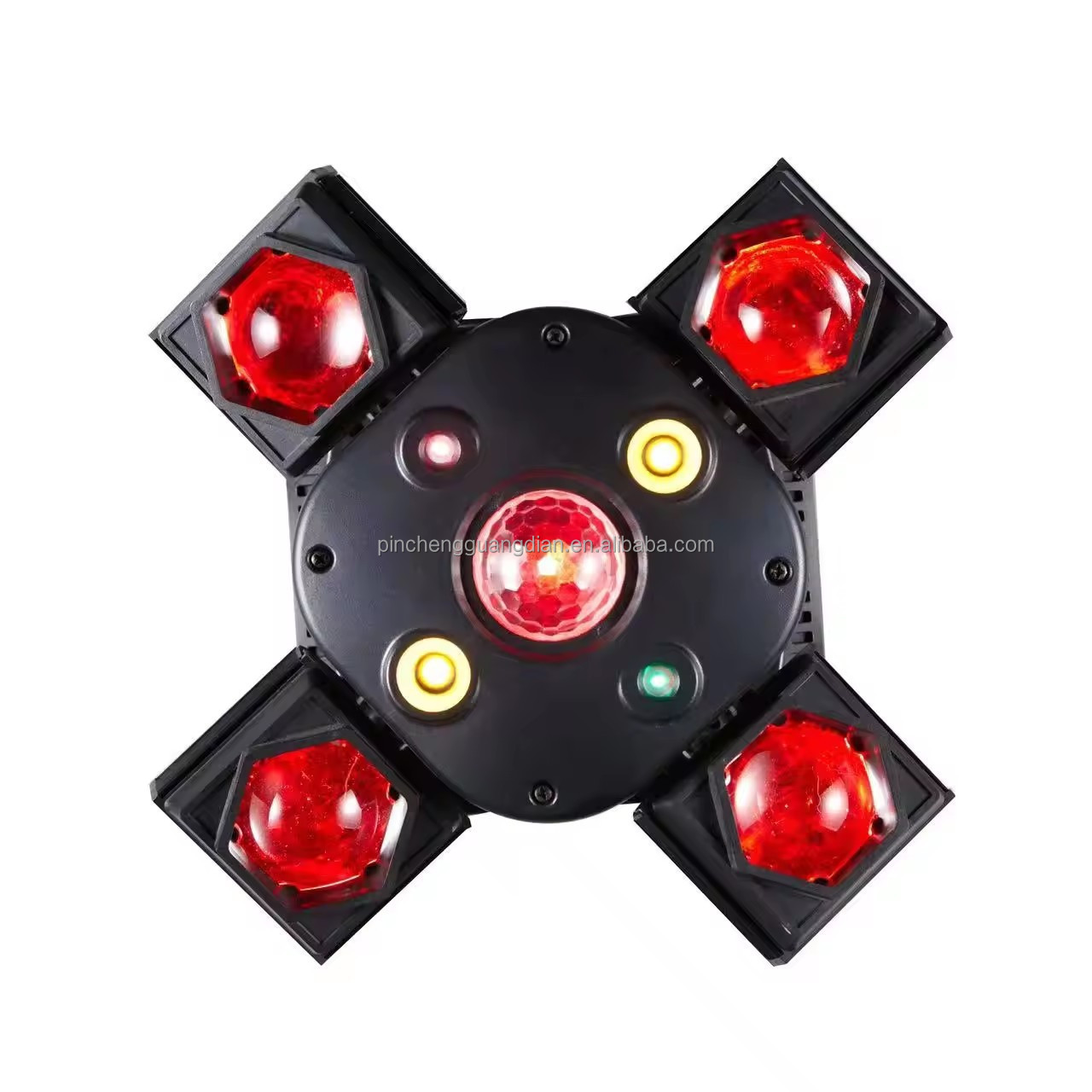 New Mini 4 Arms Beam Bees' Eye Strobe Laser Light 80W 4 In 1 Led Moving Head Light For Dj Disco Party Stage Show