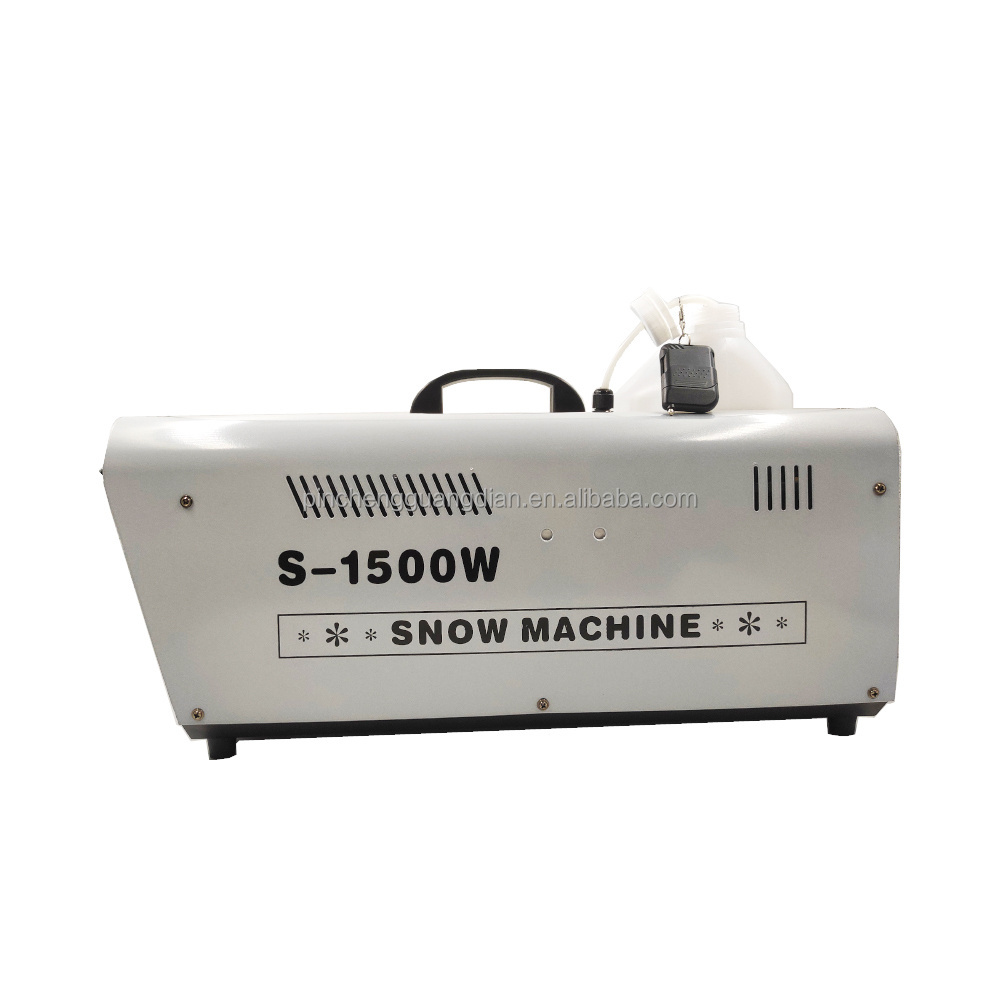 Wireless Remote Controls 1500w Dj  Party Stage Small Artificial Snow Machine Snow Making outdoor making snow machine