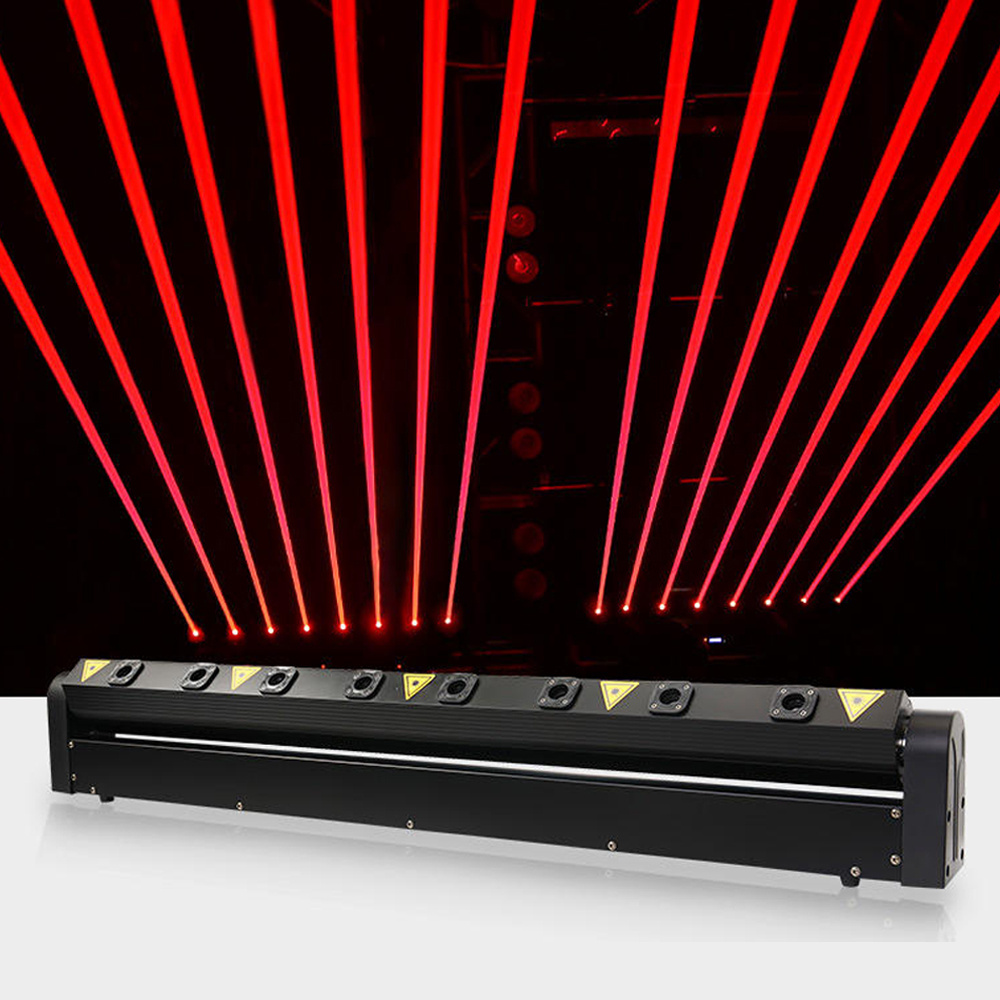 High Quality 8 Eyes Red Moving Head Laser Light Red 500Mw Laser Light Show For Dj Show Concert Party Ktv