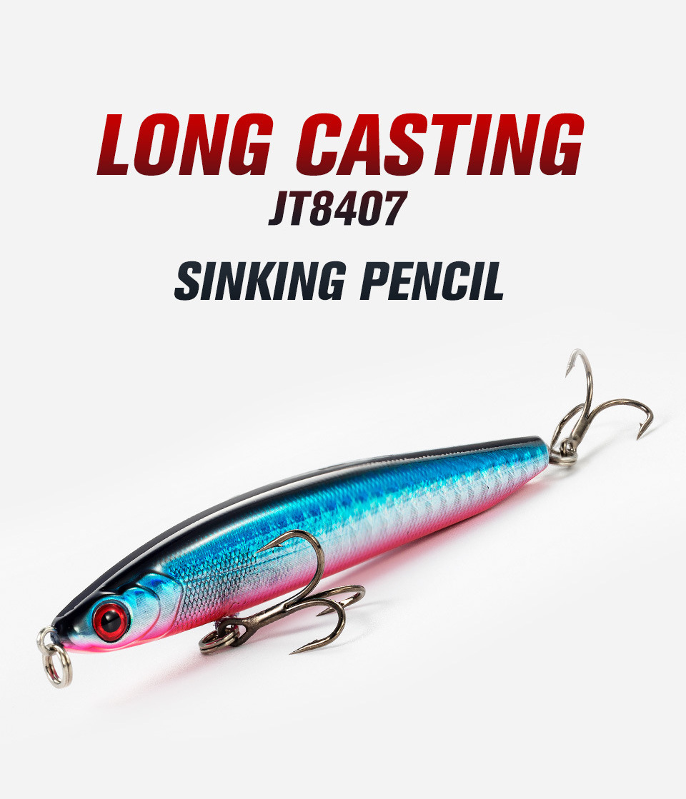 90mm 16g OEM hard body sinking pencil hard fishing lure long casting artificial  swim bait fishing lure stickbait