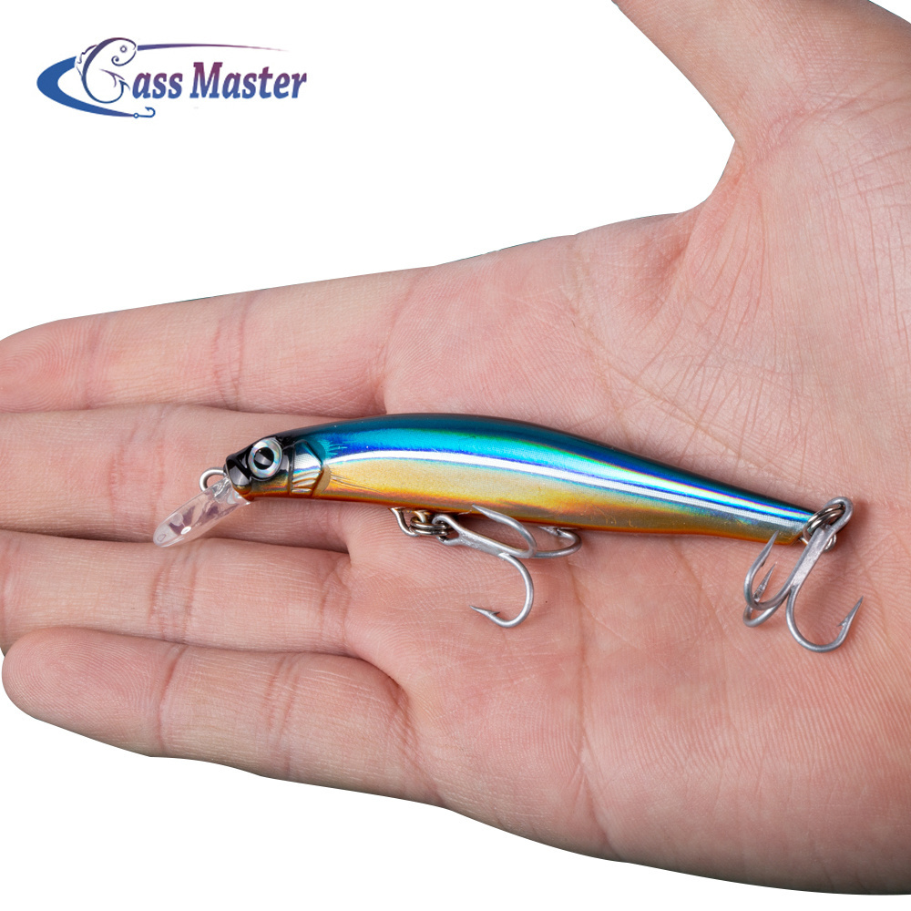 70mm/80mm Bass master sinking minnow bait swimbait trout bass fishing lure pesca