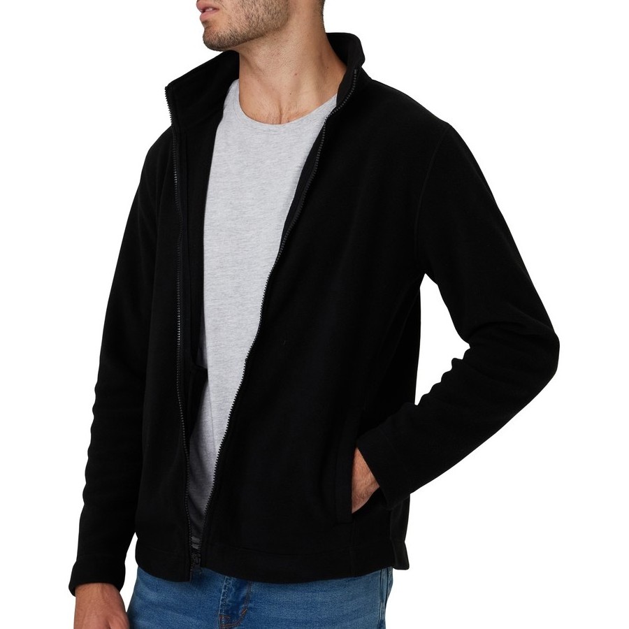 Factory Cheap Price Custom Full Zip Up Polar Fleece Jacket Men Adult Winter Outdoor Fleece Jacket Without Hood