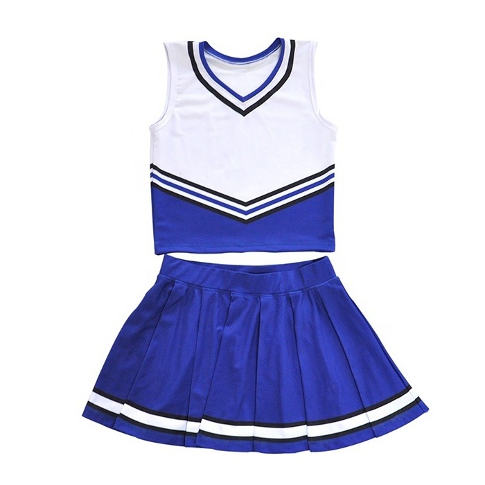 Cheerleading Uniforms Plain Black Gold Cheerleader Uniform spandex cheerleading uniforms