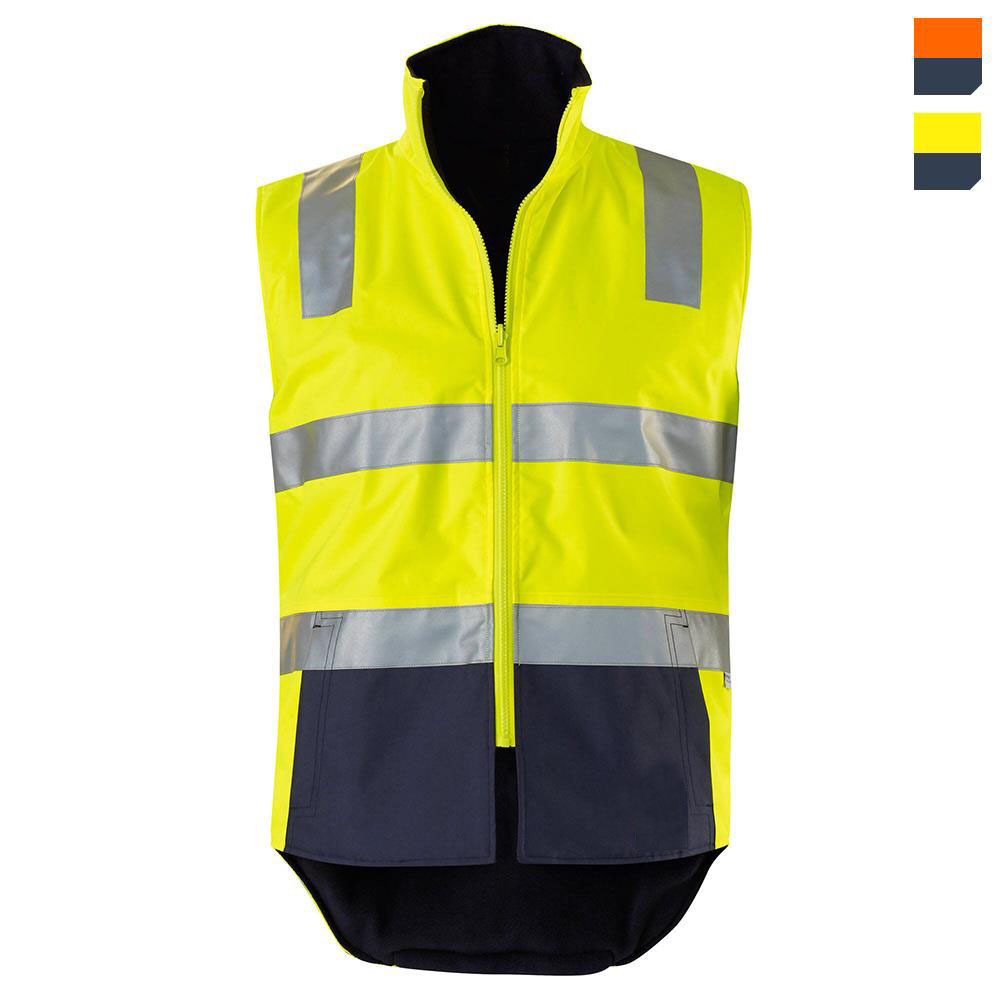 Reflective Mesh Safety Vest High Visibility Workwear Safety Security Vest Uniform Men's Quilted Workwear Vest