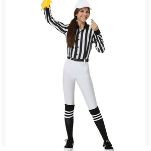 Women American Football Referee Costume Sportswear Ladies Sports Sublimation Baseball Softball Umpire Referee kit Costumes