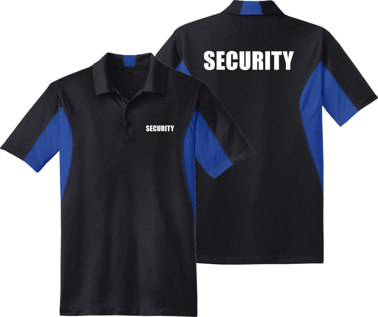 Security Guard Uniform With Pocket  Security - Short Sleeve Polo Shirt Security Polo Two Tone with Pocket