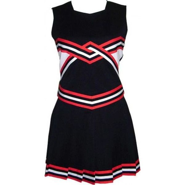 Cheerleading Uniforms Plain Black Gold Cheerleader Uniform spandex cheerleading uniforms