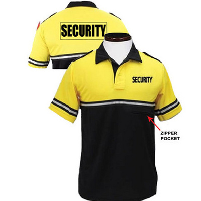 Security Guard Uniform With Pocket  Security - Short Sleeve Polo Shirt Security Polo Two Tone with Pocket