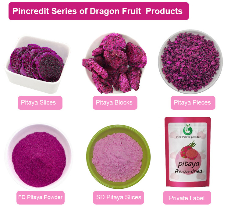 OEM Private Label Certificated Freeze Dried Red Pitaya Powder, Organic Red Dragon Fruit Powder