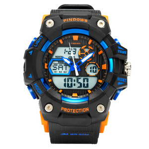 Electronic Digital Display Price Chronograph Best Gift Children Waterproof Custom Brand Digital Watch Sport Analog Digital Watch