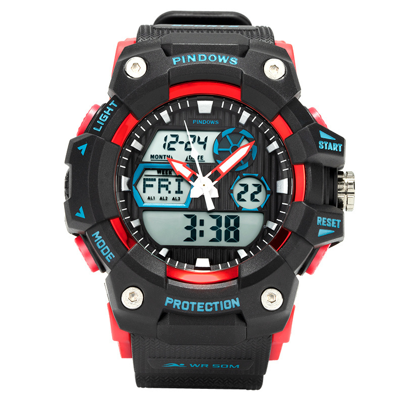 Electronic Digital Display Price Chronograph Best Gift Children Waterproof Custom Brand Digital Watch Sport Analog Digital Watch