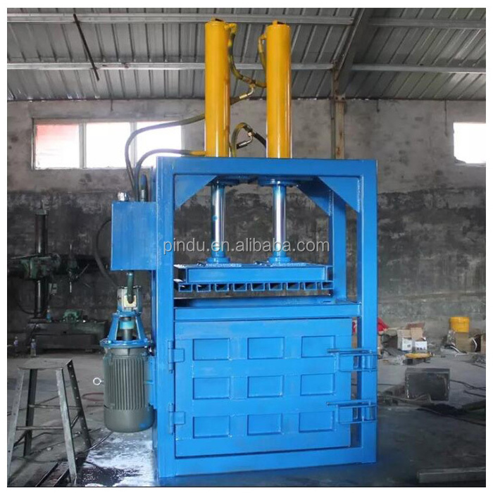 vertical hydraulic cotton bale press machine/used clothing baling machine/carton compress baler machine