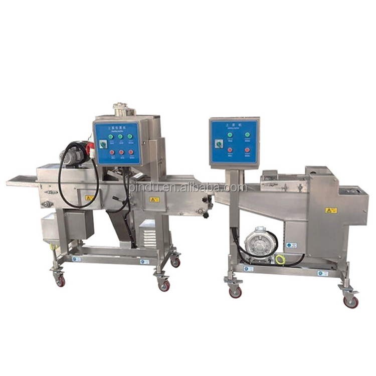 automatic burger patty forming machines chicken nugget production line apple pie making machine