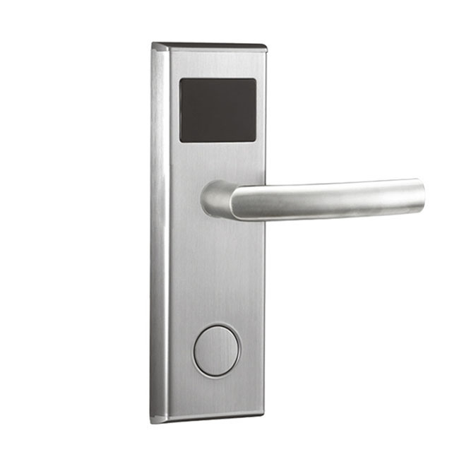 Smart digital fingerprint+password+slot card+key door lock