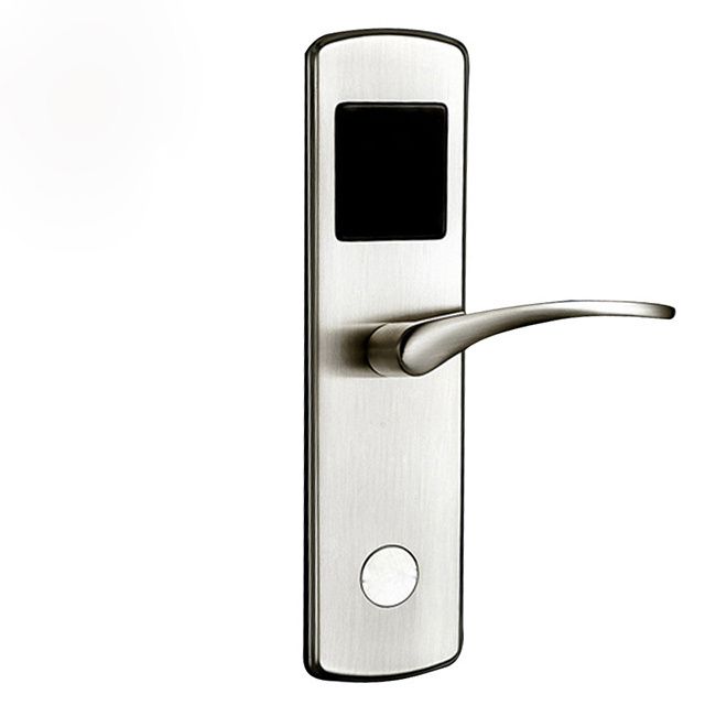 Smart digital fingerprint+password+slot card+key door lock