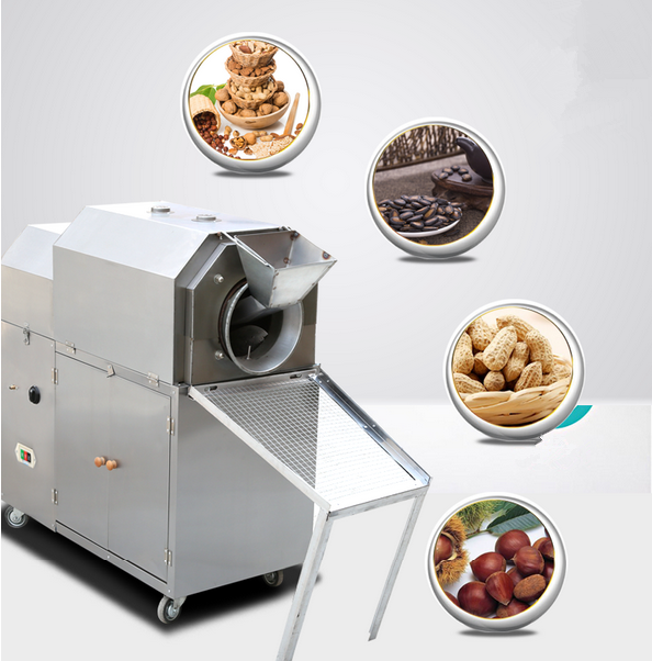 automatic gas sunflower nut peanut food roster roasting machine/sesame roaster machine