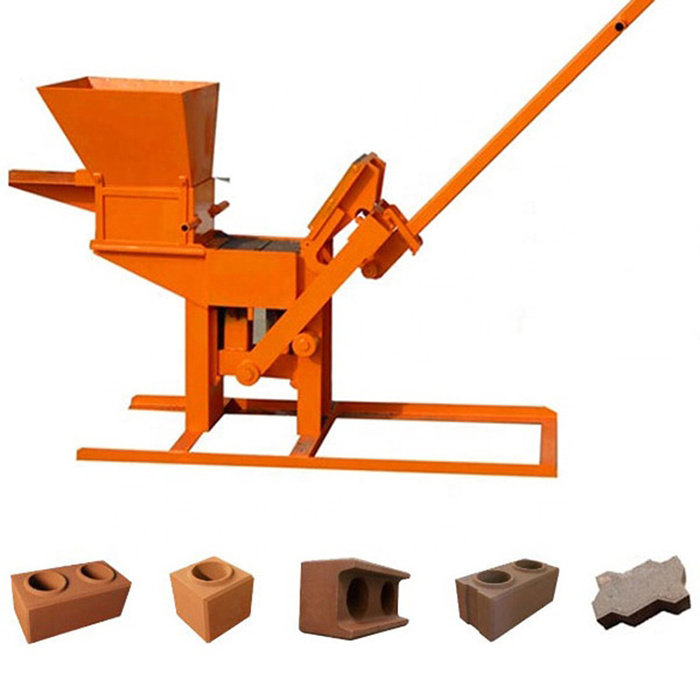 2022 manual clay interlocking block making brick machine machinery in Africa with wholesale price