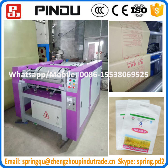 Cheap Single one 1 color automatic non-woven bag flexo flexographic offset flat screen printing machine