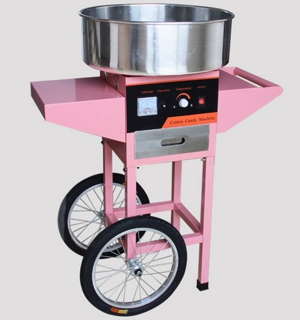 automatic cotton candy floss sugar machine