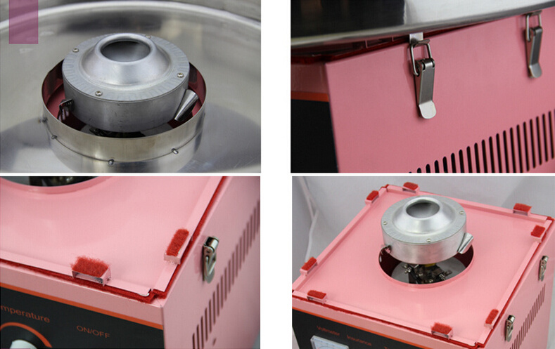 automatic cotton candy floss sugar machine