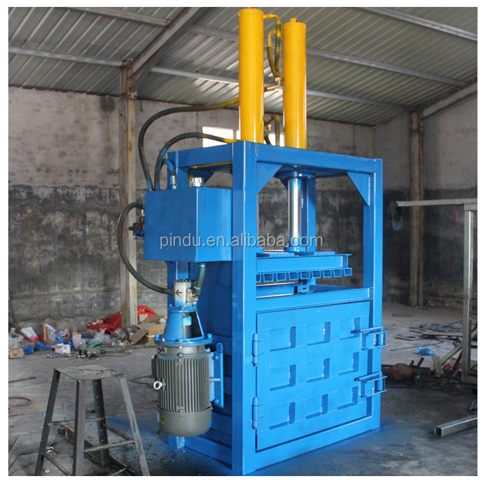 vertical hydraulic cotton bale press machine/used clothing baling machine/carton compress baler machine